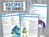 Monsters University Summer Recipes Pack