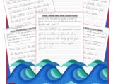 Ocean Animals Unit Study: Bible Verse Cursive Writing Sheets