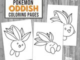 Oddish Pokemon Coloring Pages