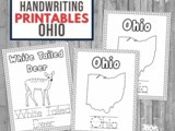 Ohio Coloring and Handwriting Book