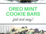 Oreo Mint Cookie Bars Recipe