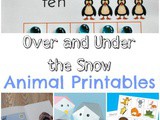 Over and Under the Snow Animal Printables