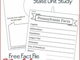 Pennsylvania State Fact File Worksheets