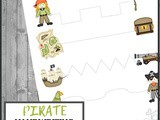 Pirate Preschool PreHandwriting Sheet