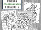 Pokemon Coloring Pages for Adults