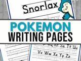 Pokemon Writing Activity