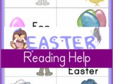 Printable Easter Worksheets: Reading Flash Cards