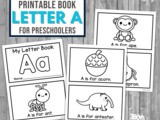 Printable Letter a Book