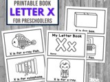 Printable Letter x Book