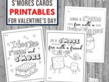 Printable smores Valentine’s Cards