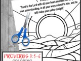 Proverbs 3:5-6 Coloring Page
