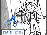 Psalm 119:105 Coloring Page