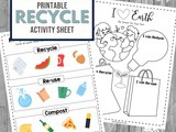 Reduce, Reuse, and Recycle Printable Activity Pack