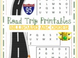 Road Trip Printables for Kids: Billboard abc Order
