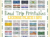 Road Trip Printables for Kids: License Plate i Spy