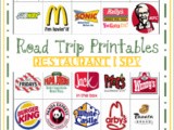 Road Trip Printables for Kids: Restaurant i Spy