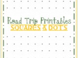 Road Trip Printables for Kids: Squares and Dots Board