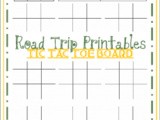 Road Trip Printables for Kids:  Tic Tac Toe