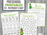 Saint Patrick’s Day Printables: Preschool Handwriting Practice