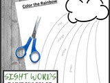 Saint Patrick’s Day Printables: Sight Word Rainbow Coloring Sheet