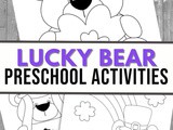Saint Patricks Day Lucky Bear Coloring Book
