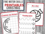 Santa Fine Motor Activities for Preschool