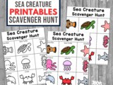 Sea Creature Scavenger Hunt