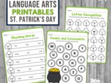 St. Patrick’s Day Language Arts Worksheets