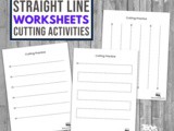 Straight Line Cutting Worksheets