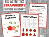 Strawberry Printable Activities for Kids