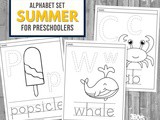 Summer Alphabet Set Worksheets