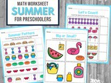 Summer Math Activities for Preschoolers