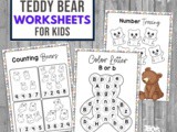 Teddy Bear Printable Activity Set