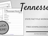 Tennessee State Fact File Worksheets