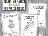 Texas Coloring and Handwriting Book