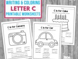 The Letter c Worksheets