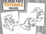 Totodile Pokemon Coloring Pages
