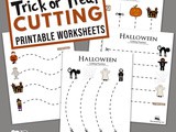 Trick or Treat Cutting Practice Sheets