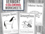 Vermont Coloring and Writing Book