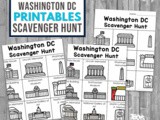 Washington d.c. Scavenger Hunt Printables