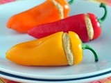 Spicy stuffed sweet peppers