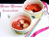 2 Minute Microwave Strawberry Cobbler