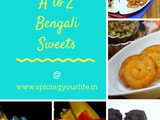 A to z Bengali Sweets as Protein Rich Dishes Recap ~ Mega Marathon bm#80