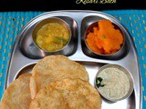 Aloo Masala for Poori ~ Combo Breakfast Dishes