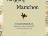 Blogging Marathon # 102 – 3 Day Marathon for 4 weeks