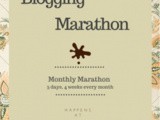 Blogging Marathon # 105 – 3 Day Marathon for 4 weeks