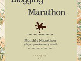 Blogging Marathon # 62 - 3 Day Marathon for 4 weeks