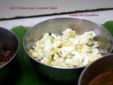 Chana Lentil and Cucumber Salad | Kadale Bele Kosambari ~ Udupi Recipe