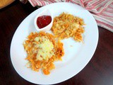 Cheese Hash Browns ~ Quick and Easy Snack for Kids