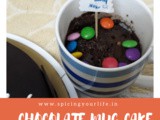 Chocolate Mug Cake with Gems